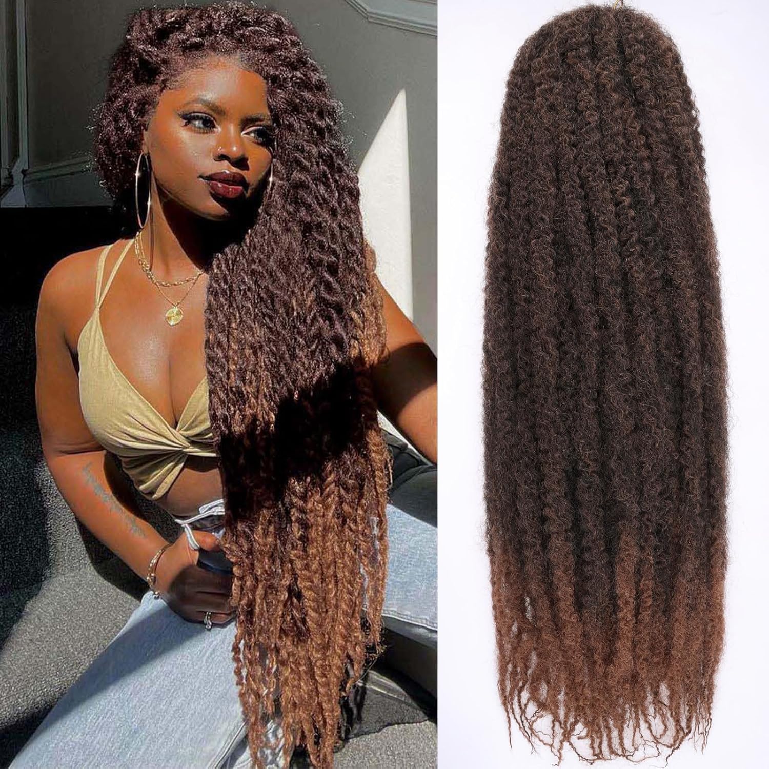 30 Inch Marley Twist Braiding Hair for Beautiful Crochet Styles