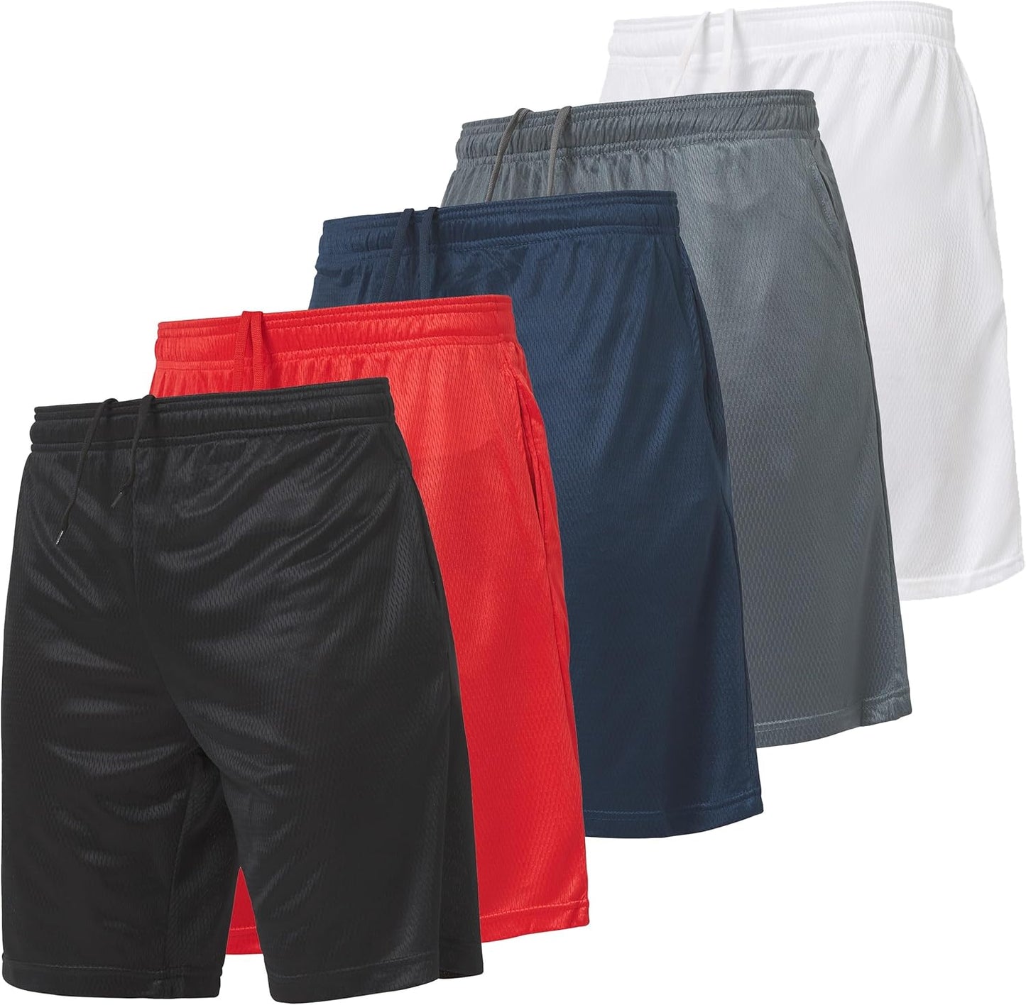 Ultra Performance 5 Pack Mens Athletic Gym Shorts for Workouts