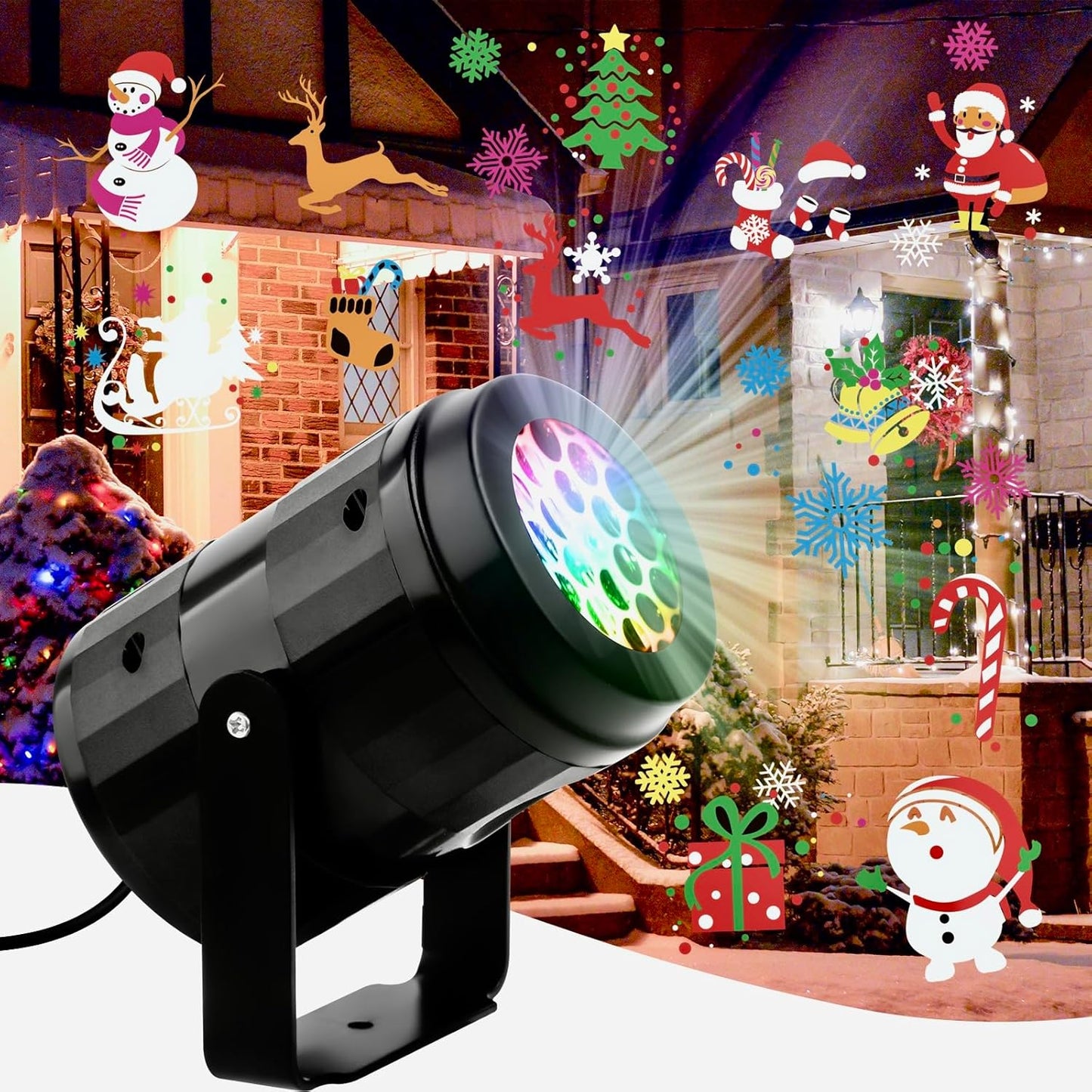 Christmas LED Projector - Festive Patterns, Indoors & Out!