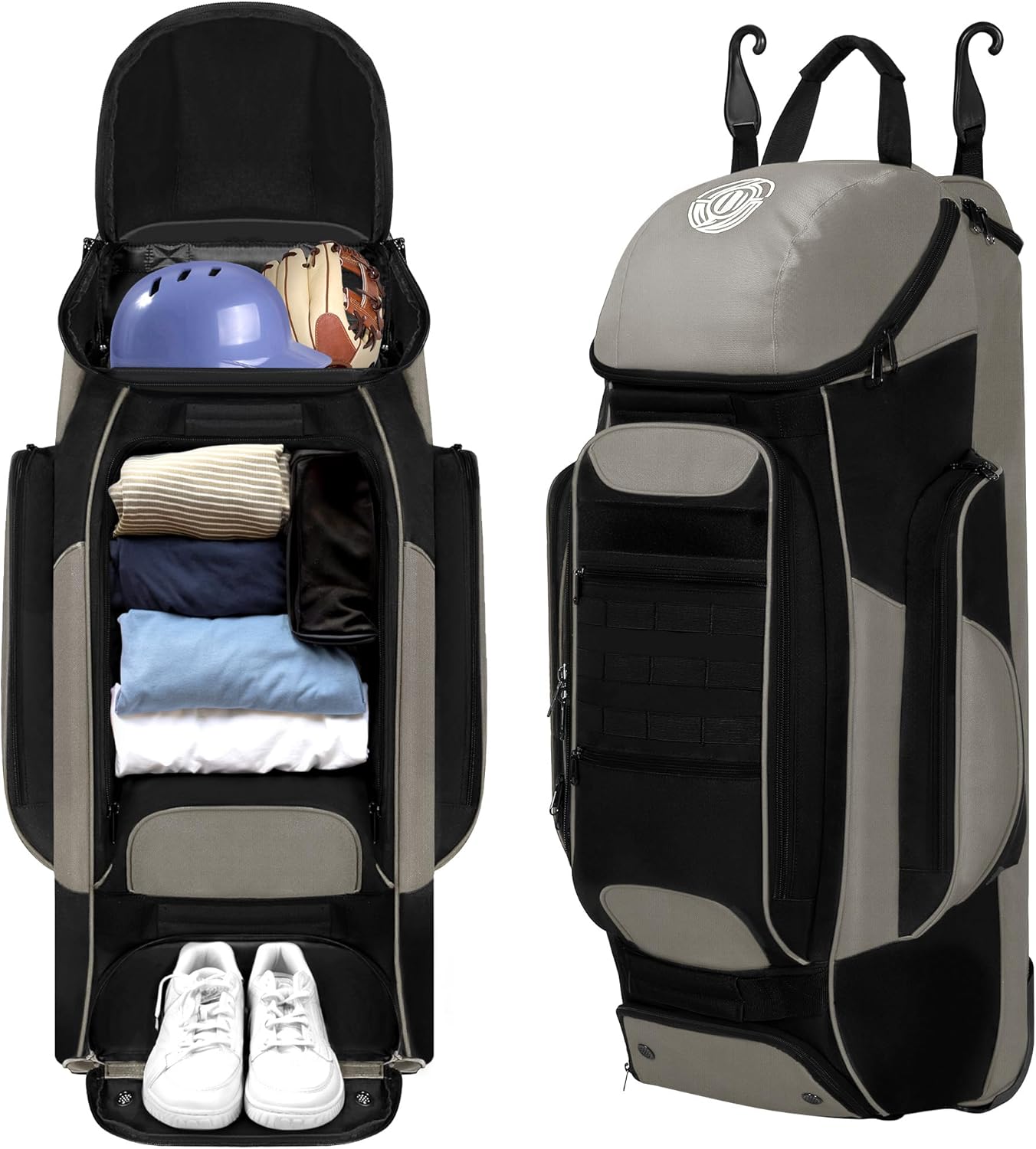 Catchers Gear Bag with Wheels for Baseball and Softball Players