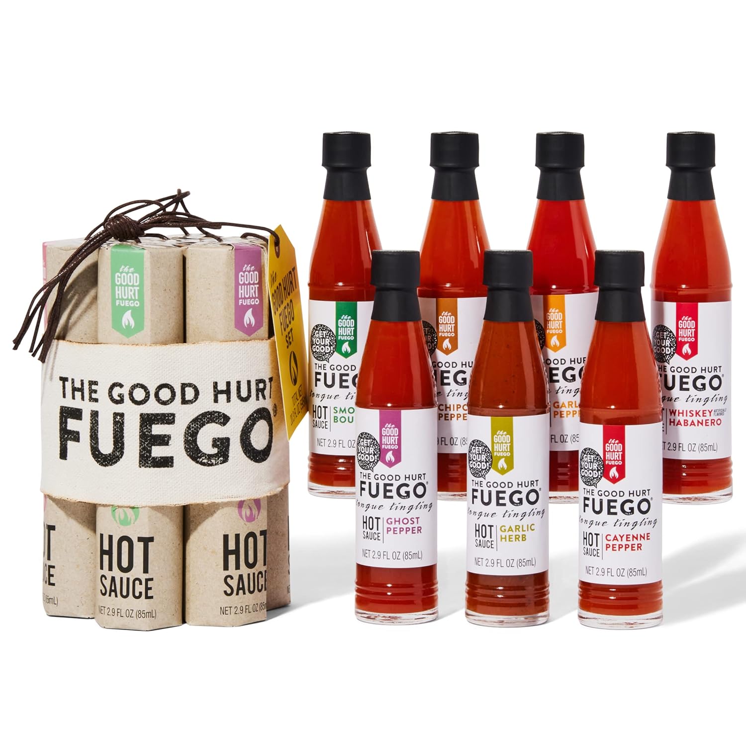 The Good Hurt Fuego Hot Sauce Gift Set for Spice Lovers