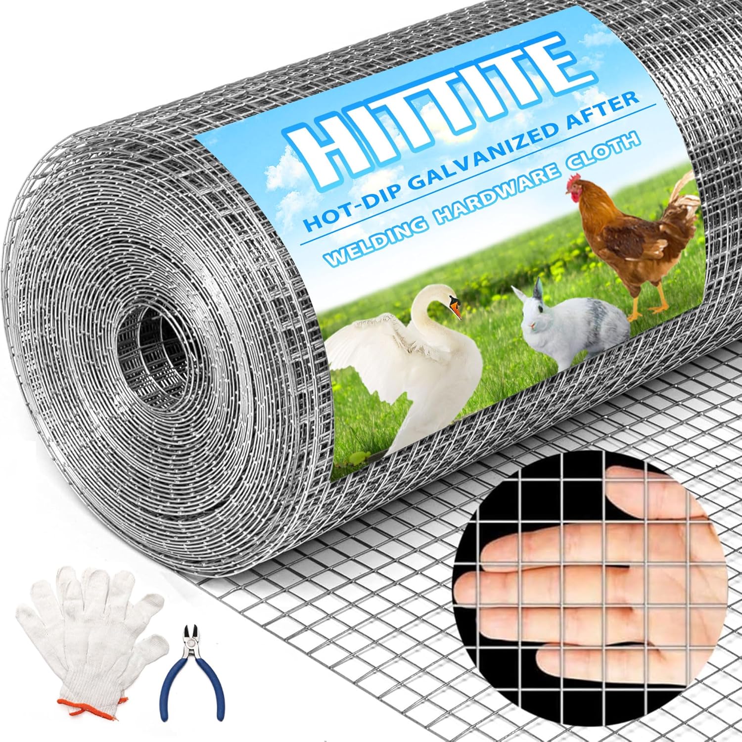HITTITE Hardware Cloth 1/4 inch for Chicken Coop and Garden