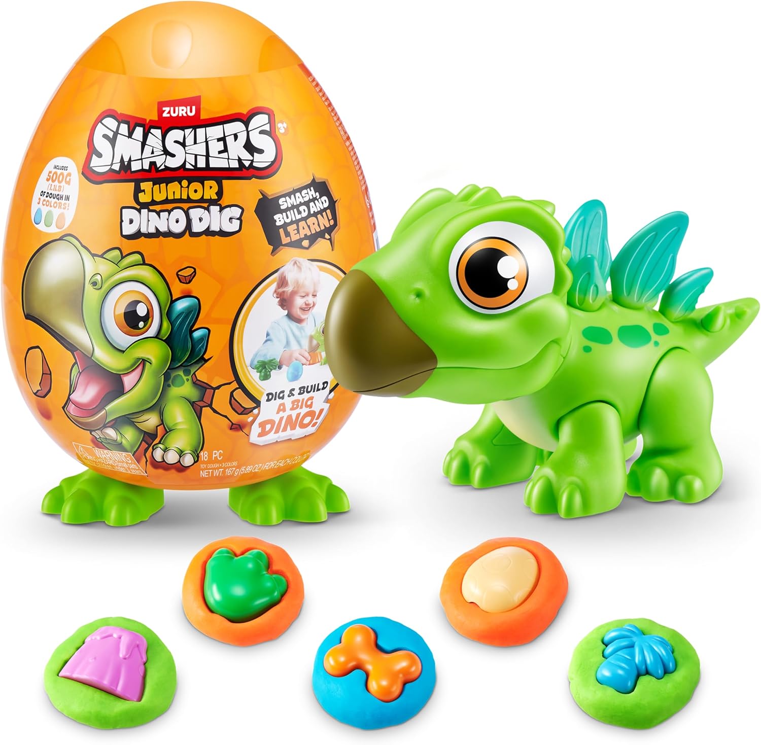 ZURU Junior Dino Dig Egg - Build, Mold & Play!