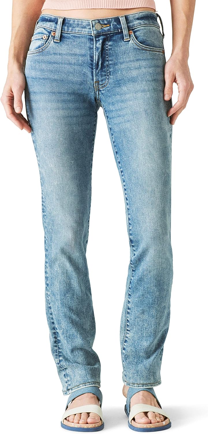 Lucky Brand Women's Mid Rise Sweet Straight Jeans for Comfort