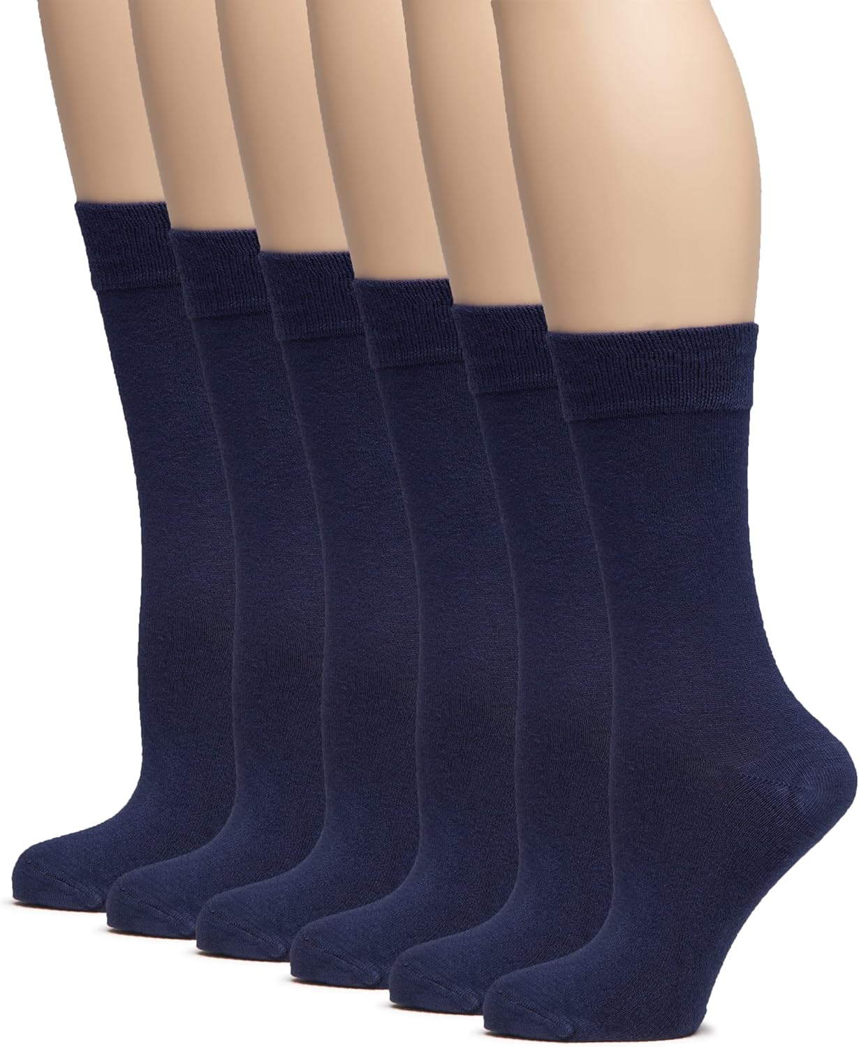 Hugh Ugoli Women's Thin Soft Rayon Crew Socks for Dress Use