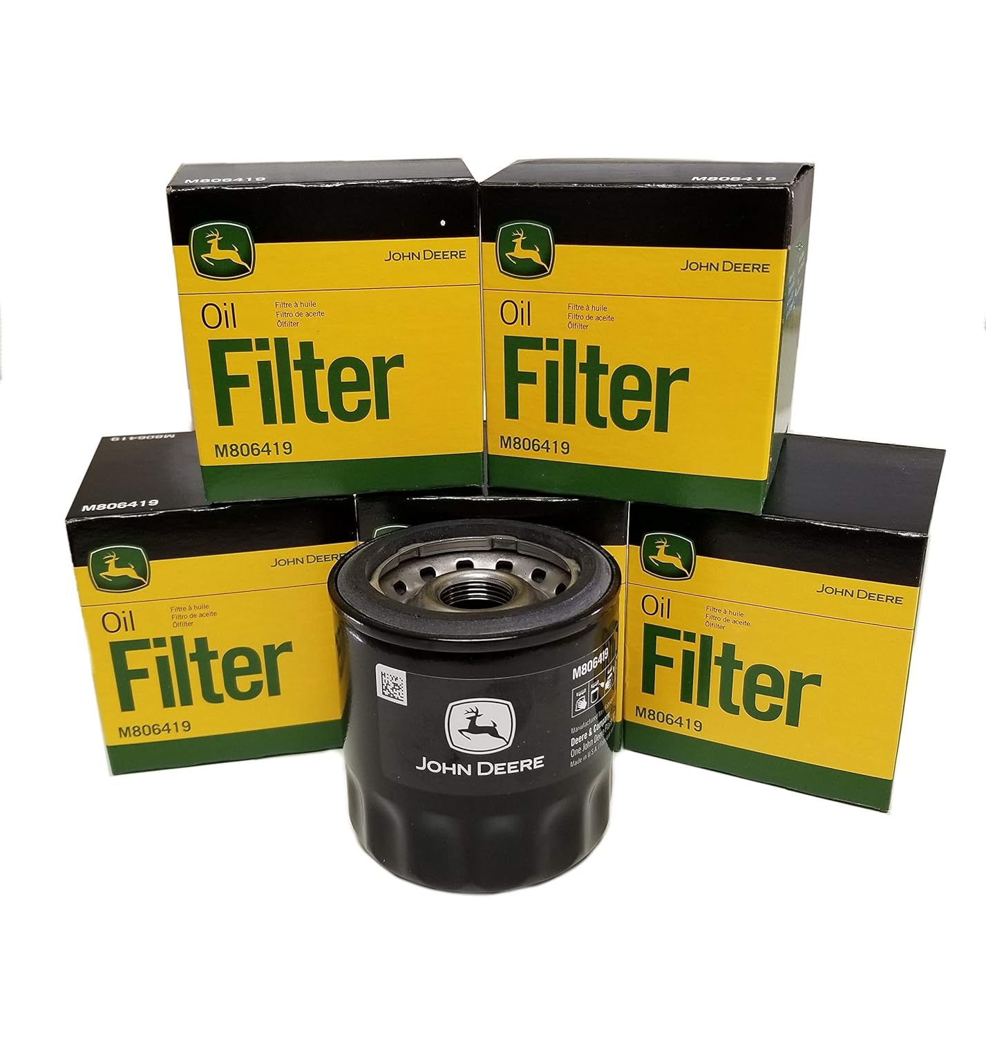 John Deere Oil Filters M806419 Set of 6 for Engine Protection