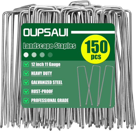 12 Inch Galvanized Landscape Staples for Garden and Decoration