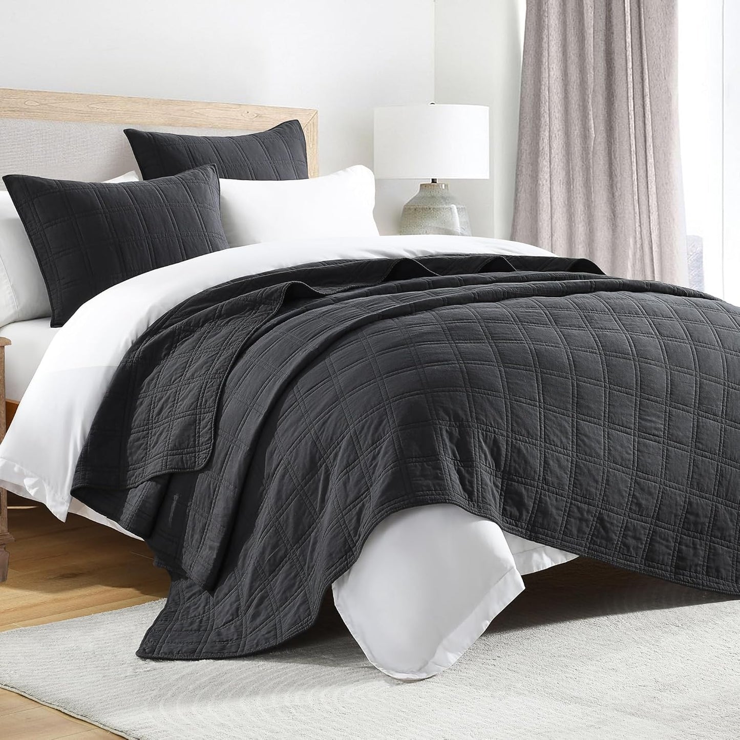 100% Cotton Quilt Set Queen Size for Cozy All Season Comfort