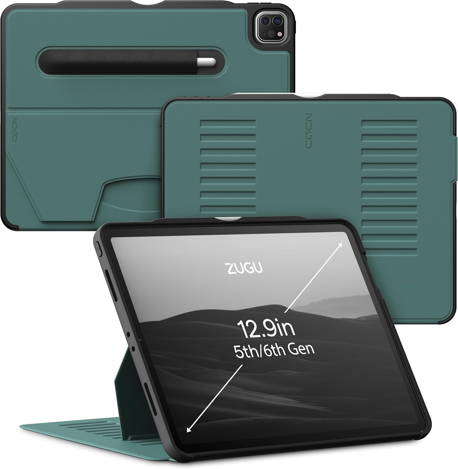 ZUGU Case for iPad Pro 12.9 with Magnetic Stand & Pencil Holder