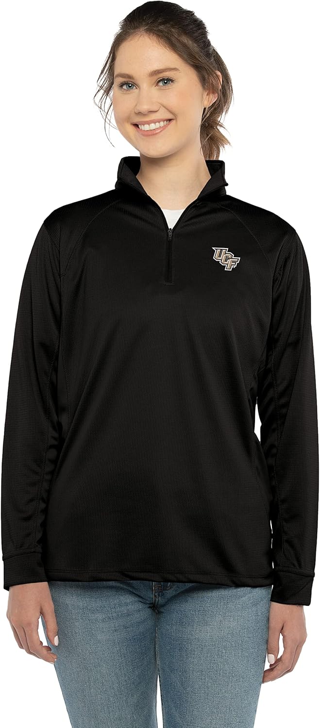 Women's Collegiate Micro Mesh Performance Team Color 1/4 Zip Pullover