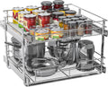 Pull Out Cabinet Organizer Slide Out Kitchen Organizer - Smooth 2-Tier