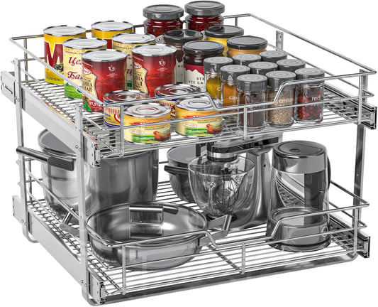 Versatile Pull Out Cabinet Organizer for Kitchen Storage Needs