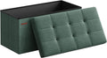 SONGMICS Mazie 30 in Folding Storage Ottoman Bench - Quick Setup