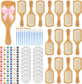 DIY Wooden Hairbrush Painting Kit 16 Set - Personalized Party Crafts