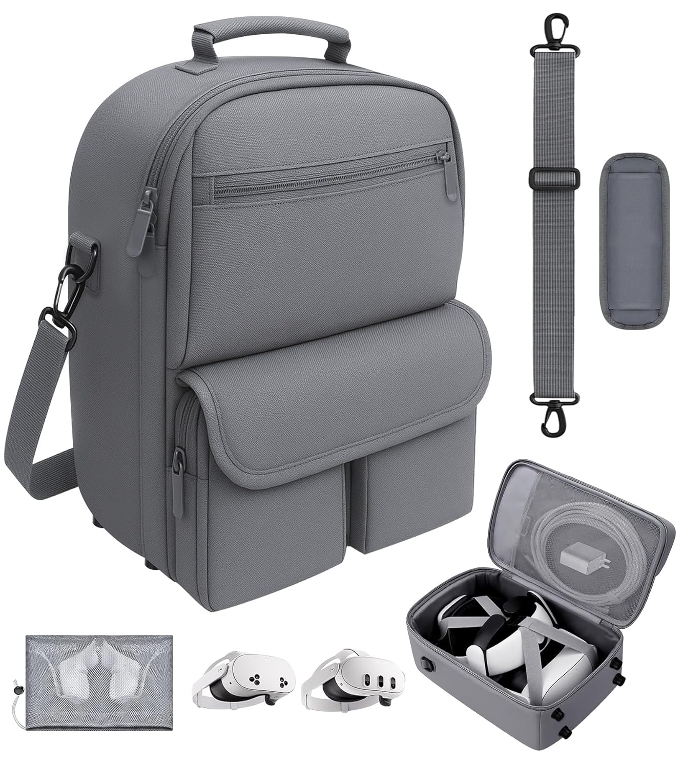 Large Carrying Case for Meta Oculus Quest 3s/3/2 - Travel Ready