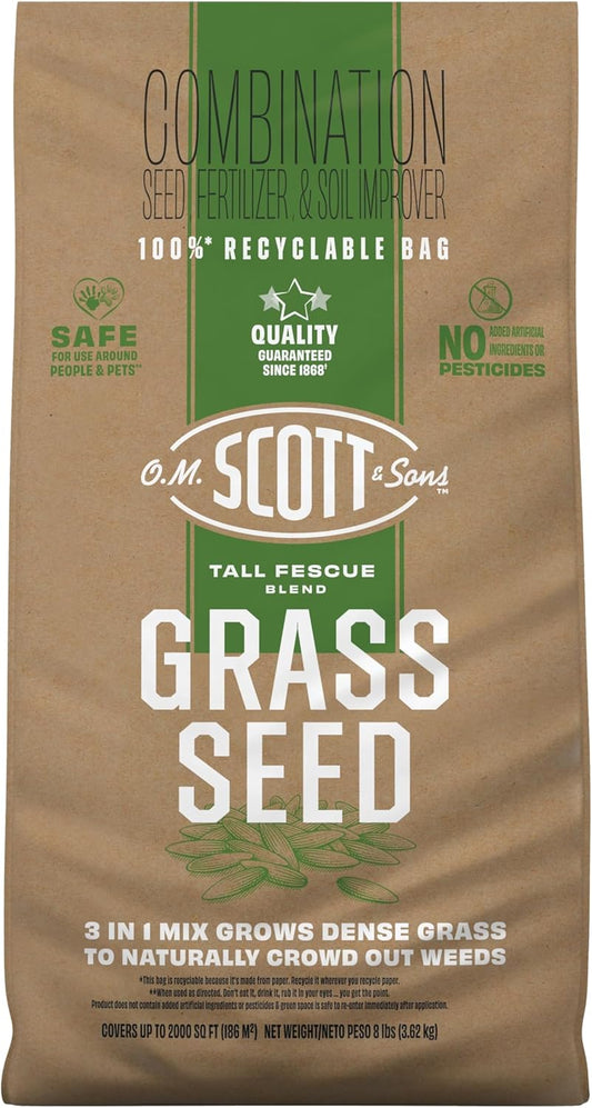 O.M. Scott and Sons Tall Fescue Blend Grass Seed for Lawns