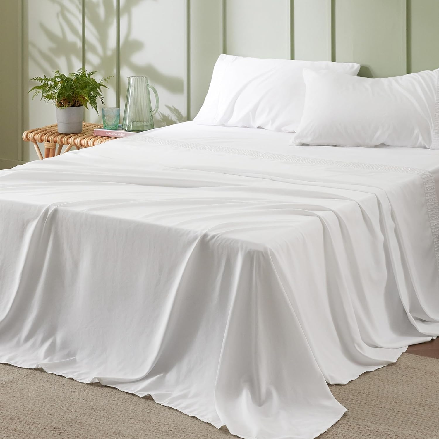 Bedsure Queen Sheet Set - Soft, Breathable, and Cooling Sheets