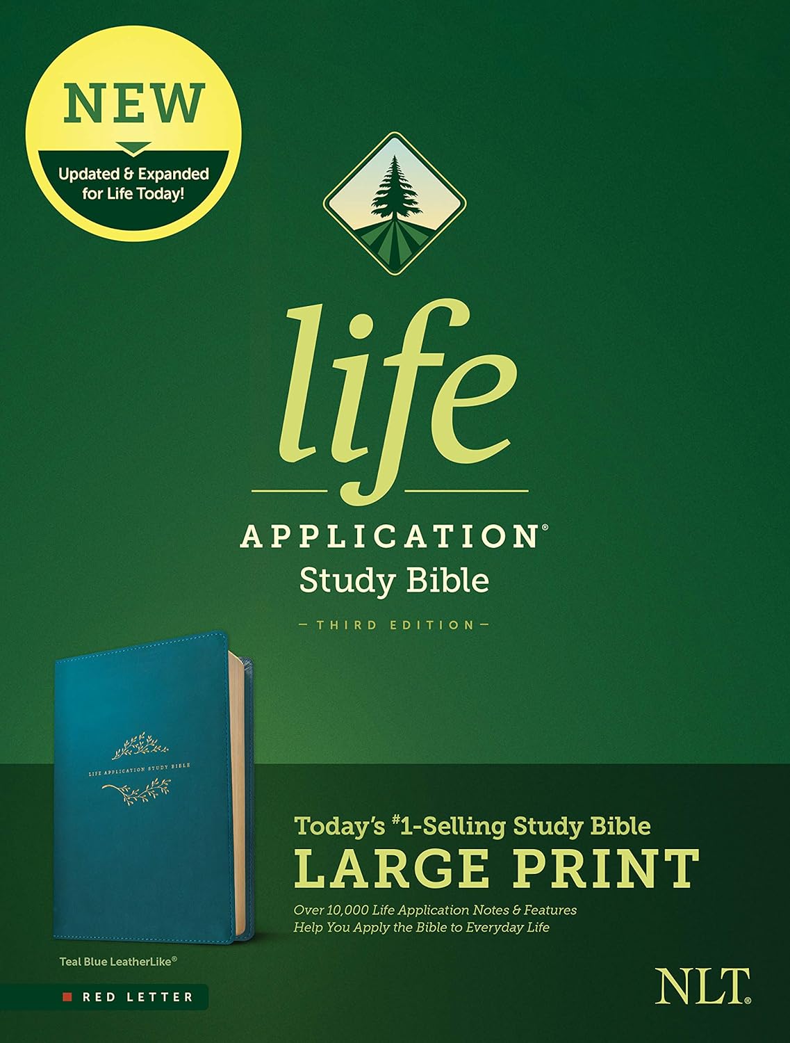 Tyndale NLT Life Application Study Bible in Large Print Edition