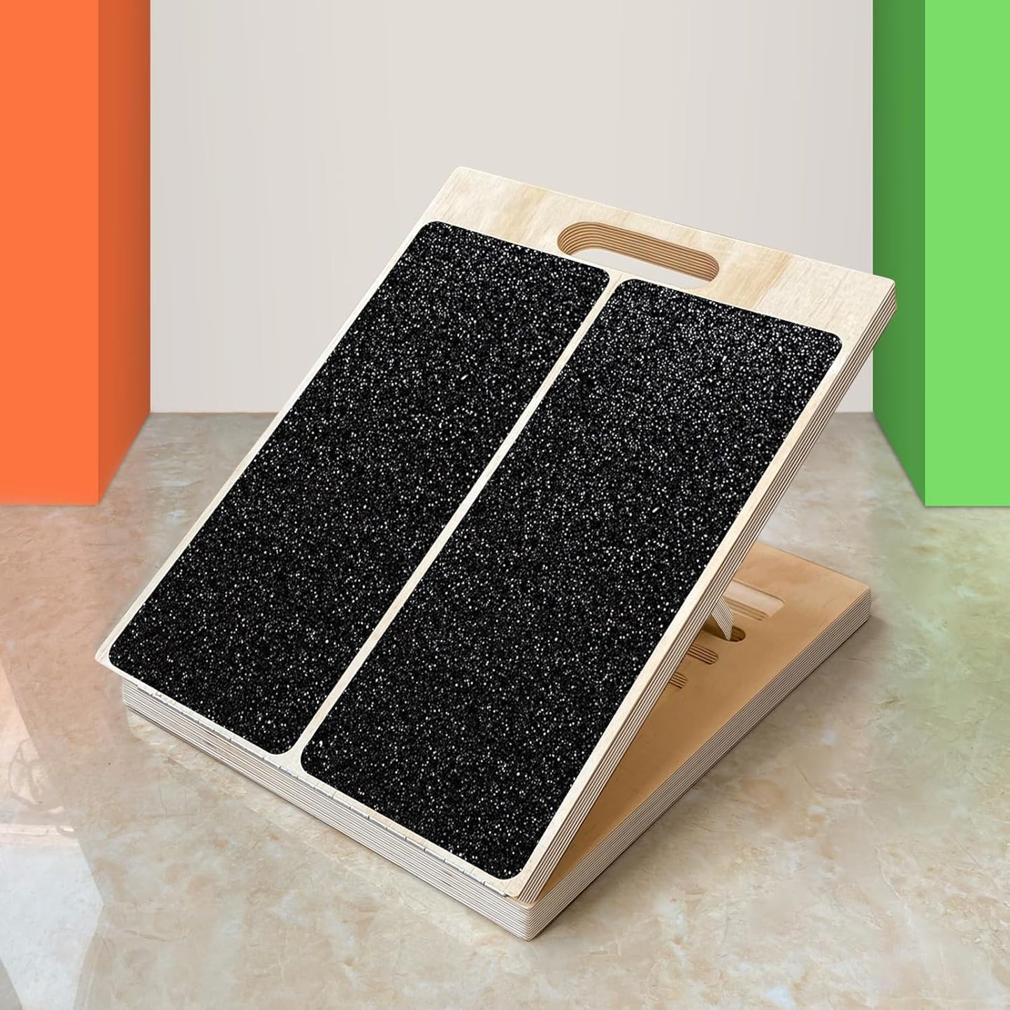 Adjustable Foot Incline Wooden Slant Board for Calf Stretching