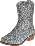 Josmo Glitter Girls Cowgirl Boots Mid Calf Boots for Little Kids