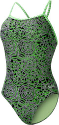 Dolfin Uglies One Piece Swimsuit - Durable Athletic Practice Suit neck