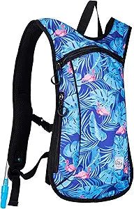 Vibe Hydration Backpack Pack - Eco-Friendly 2L Bladder for Raves