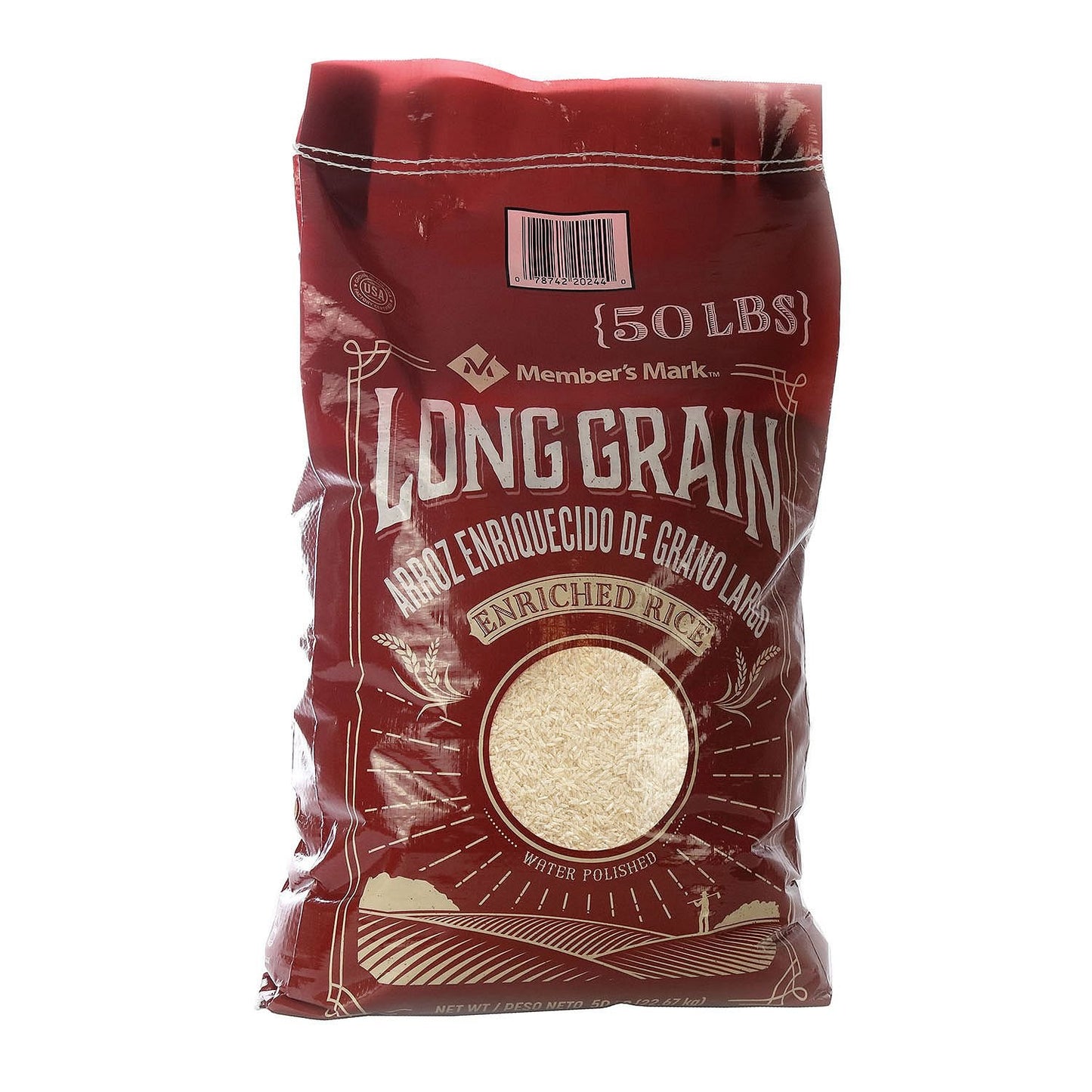 Member's Mark Long Grain White Rice - Premium Quality 50 Pound