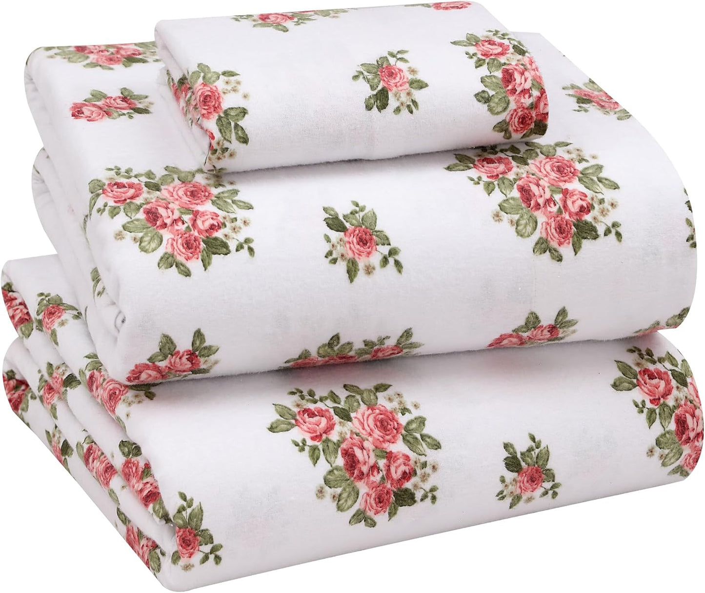 RUVANTI Flannel Sheets Twin XL Set - Cozy Cotton Bedding