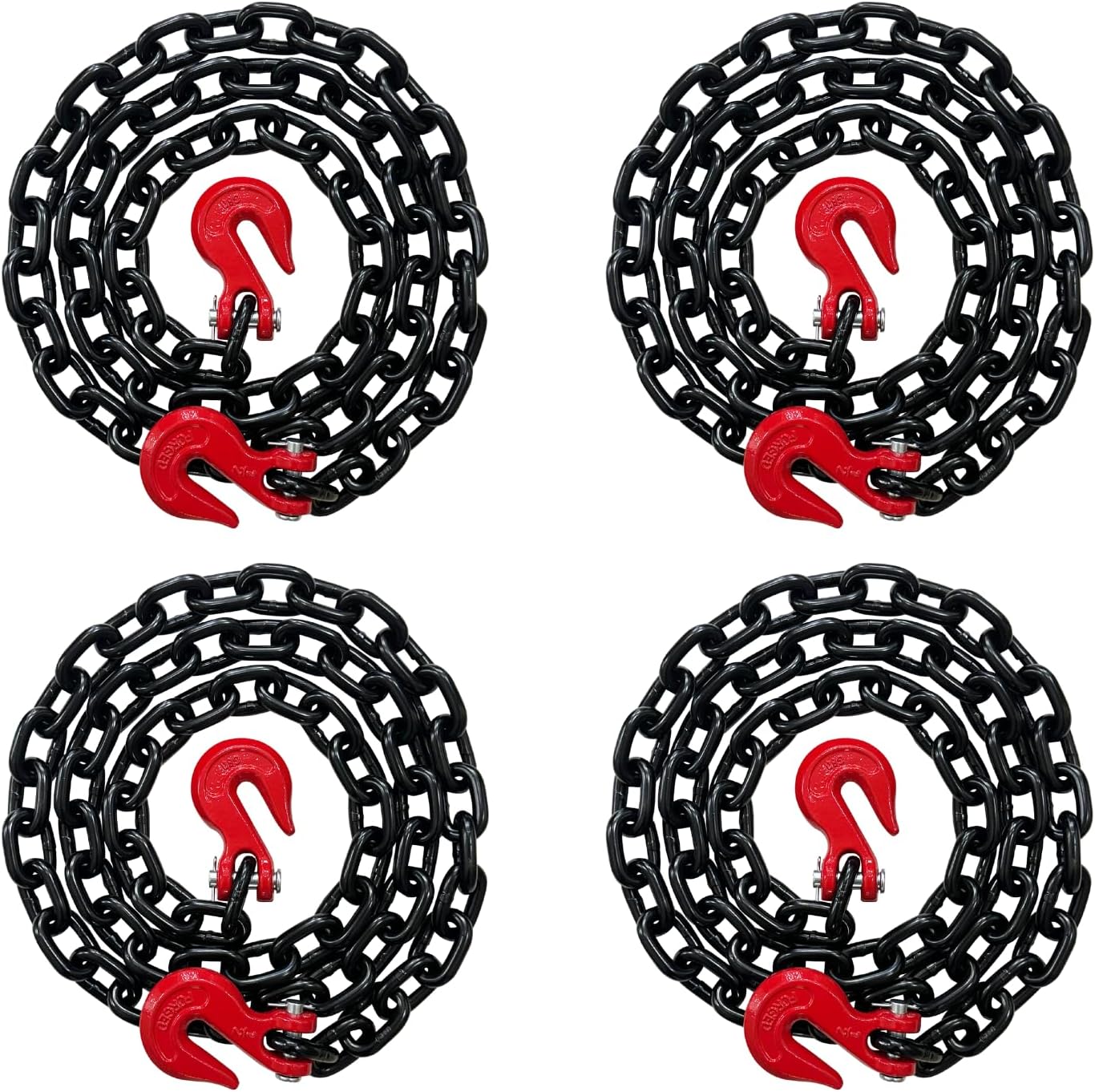 4PK Falcon Cargo 1/2in X 10ft Grade 80 Transport Binder Chain