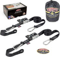 Extra Long Ratchet Tie Down Straps 1.5in x 10ft - Heavy Duty