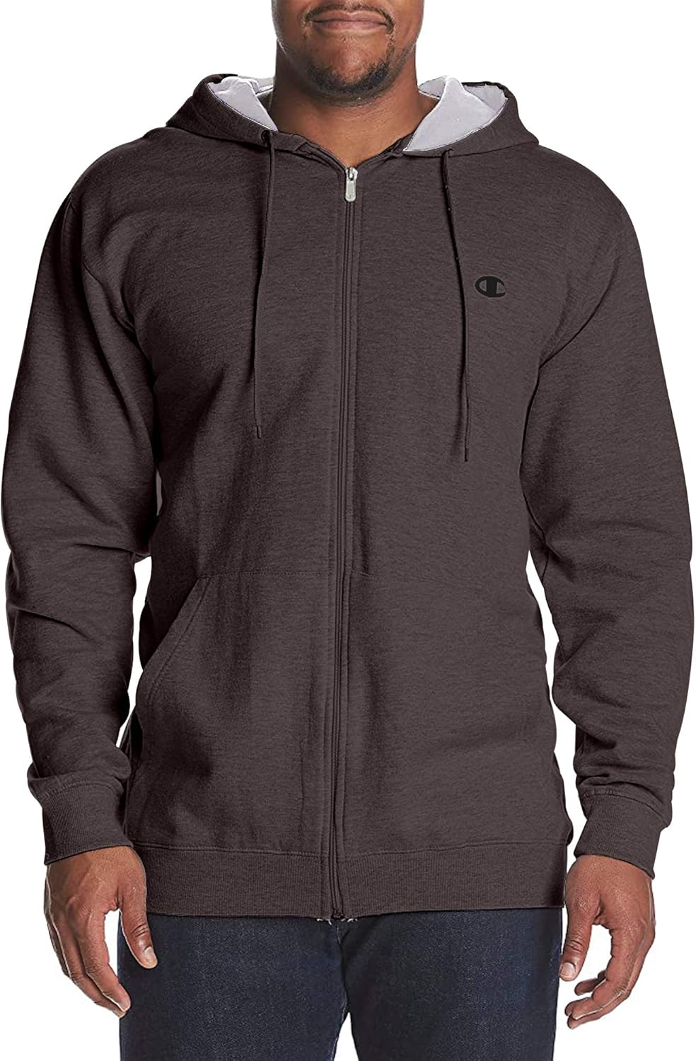 Champion Big and Tall Zip Up Hoodies for Men - Fleece Jacket