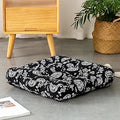 Boho Floor Pillow Dragon Pattern Square Seat Cushion 22x22 in - Cozy
