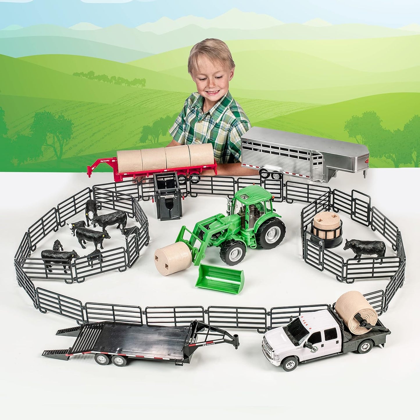 Ultimate Ranch Set for Kids - 54-Piece Farm Animal Toys