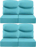 Luxury 6-Inch Smile Patio Dining Chair Cushions Set of 4