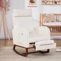 Nursery Rocking Chair with Foot Rest and High Back - Comfortable
