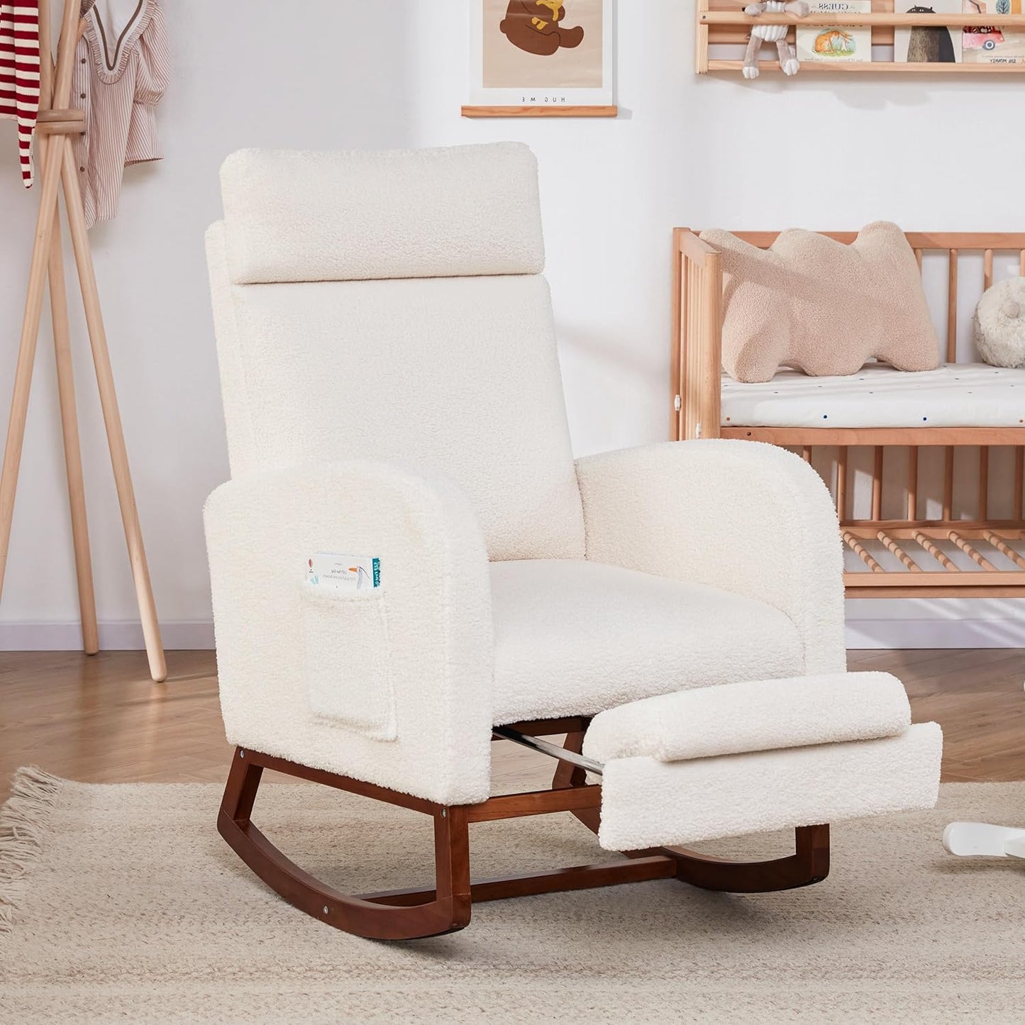 Nursery Rocking Chairs with Foot Rest for Ultimate Comfort