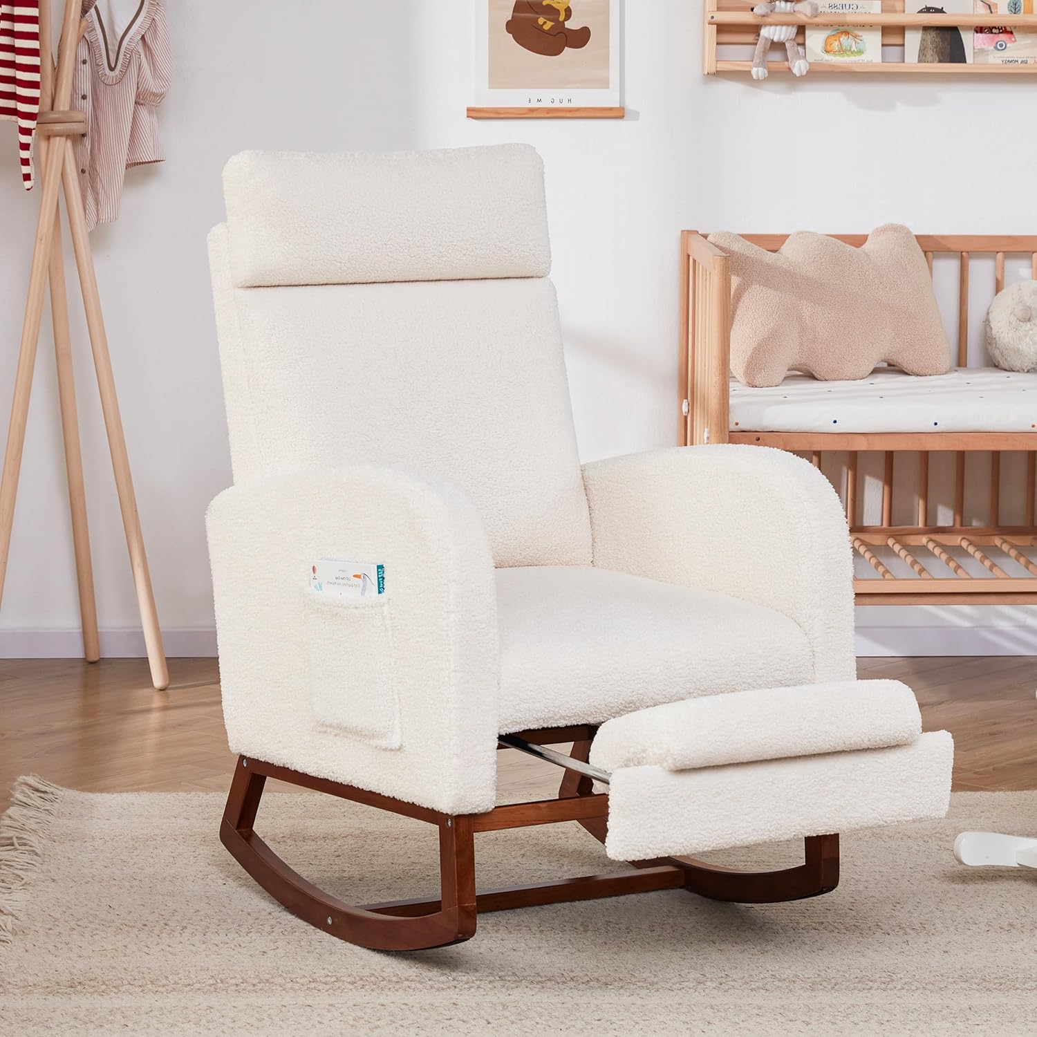 Nursery Rocking Chairs with Foot Rest for Ultimate Comfort