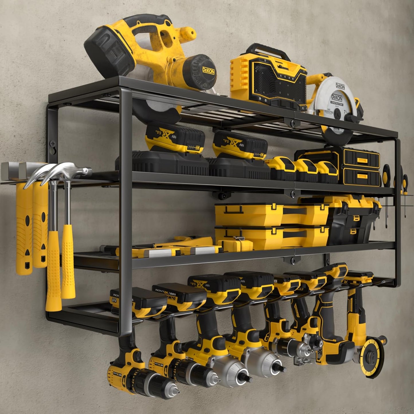 Wall Mount Power Tool Organizer - Garage Storage Solution