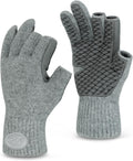 KastKing Bully Wooly 3-Cut Fingerless Wool Fishing Gloves - Warm