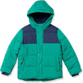 Boys Heavyweight Hooded Puffer Jacket - Oversized, Water-Resistant