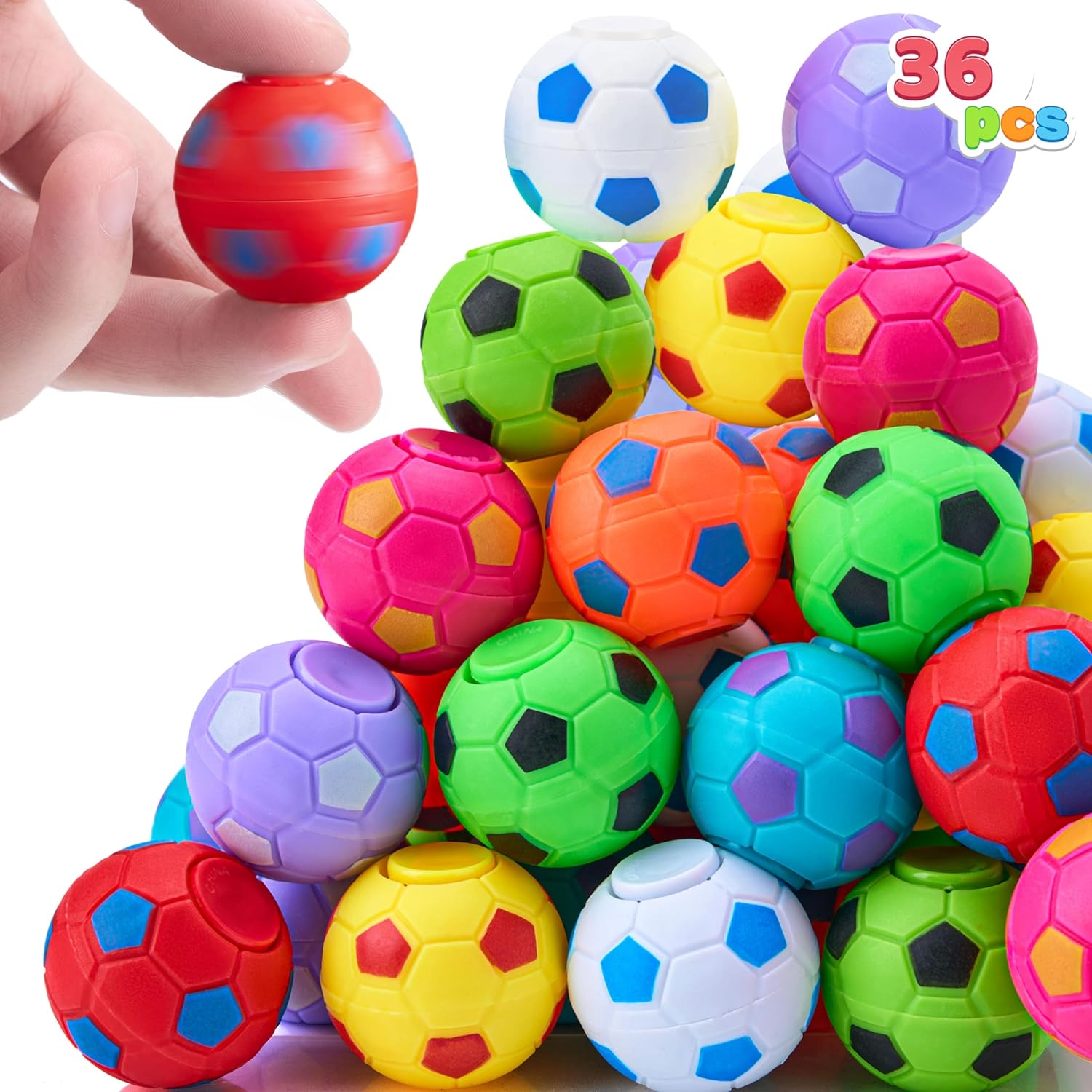 36 Soccer Fidget Spinners: Fun Stress Relief for Kids
