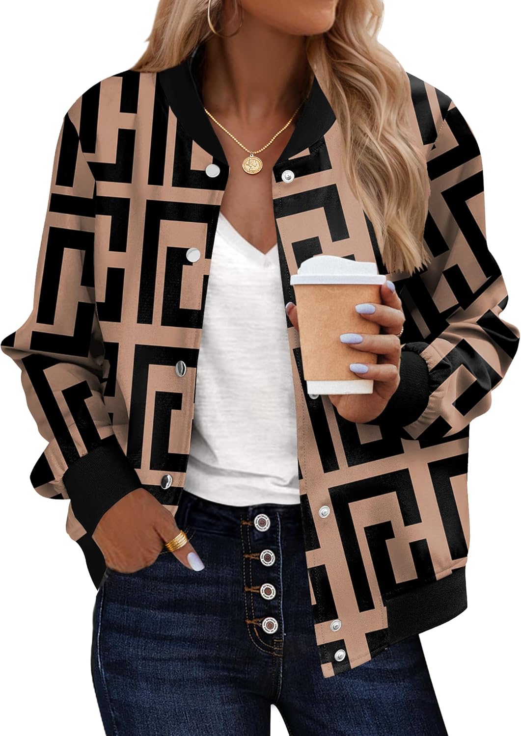 Zeagoo Bomber Jacket Women Casual Lightweight Fall Fashion 2025