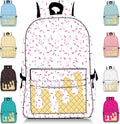 Drip Backpack for Boys Girls White Kawaii Laptop Shoulder Bag