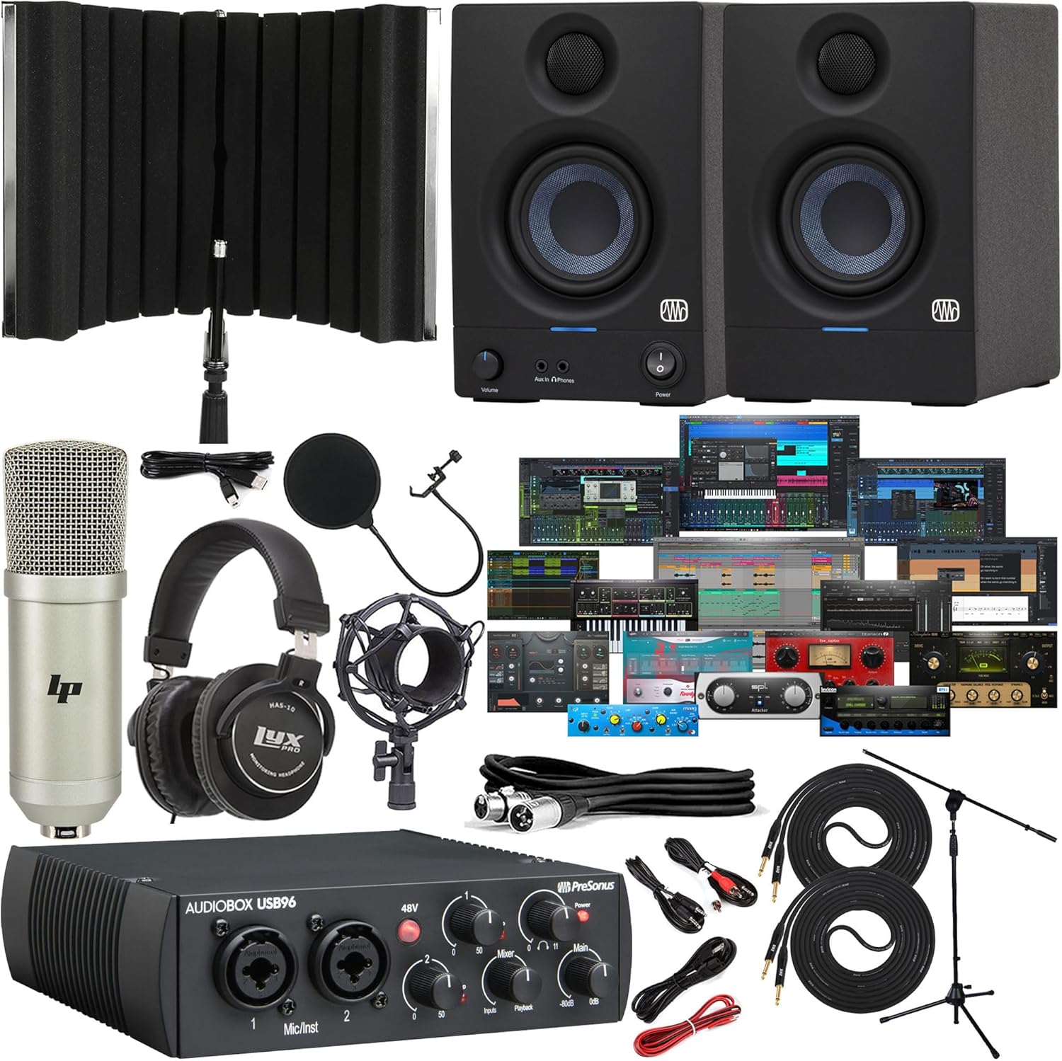 Presonus AudioBox 96 USB Interface with Eris E3.5 Monitors