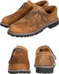 BAVARIA TRACHTEN Lederhosen Boots - Authentic Dark Brown Haferl