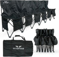 Portable Soccer Bench 6 Seat Folding Team Chair - Lightweight Sideline