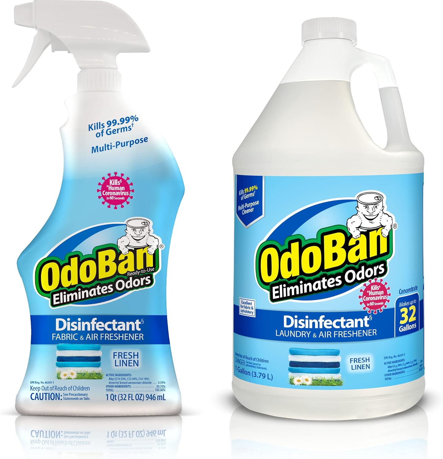 OdoBan Disinfectant and Odor Eliminator for Fresh Linen Scent