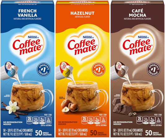 Nestle Coffee mate Liquid Creamer Singles Variety for Coffee Lovers