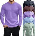 5 Pack Thermal Waffle Shirts for Men - Comfortable Everyday Layers 30%
