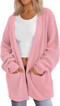 LILLUSORY Womens Oversized Cardigans Soft Knit Cardigan (Style GHTJ)